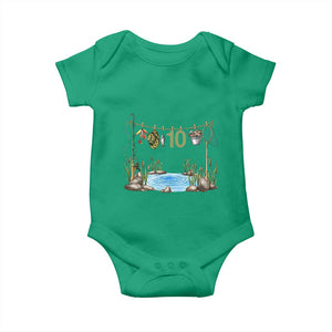10th Birthday Fishing Baby Onesie Fisherman Birthday Party Gift TS12 Irish Green Print Your Wear