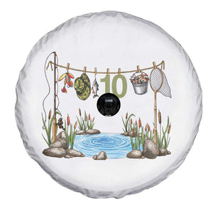 10th Birthday Fishing Spare Tire Cover Fisherman Birthday Party Gift TS12 Print Your Wear