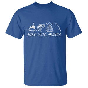 Reel Cool Mama T Shirt Funny Fishing Mom Birthday Gift TS12 Royal Blue Print Your Wear