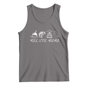 Reel Cool Mama Tank Top Funny Fishing Mom Birthday Gift TS12 Deep Heather Print Your Wear