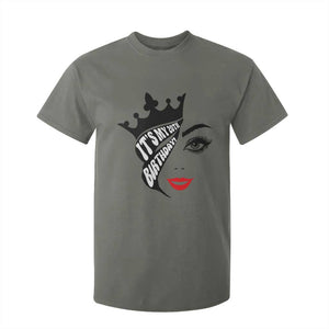 Its My 20th Birthday T Shirt For Kid Birthday Queen Crown Gift For Women TS12 Military Green Print Your Wear