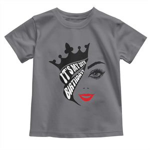 Its My 20th Birthday Toddler T Shirt Birthday Queen Crown Gift For Women TS12 Charcoal Print Your Wear