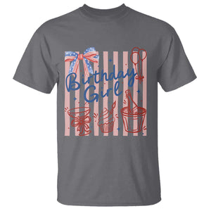 Patriotic Birthday Girl T Shirt Red White And Blue Party Graphic