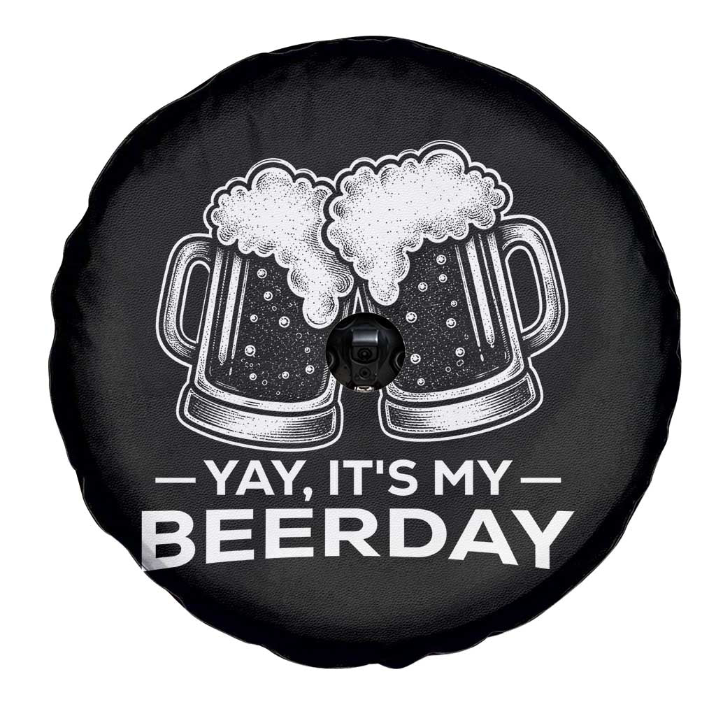 Yay Its My Beerday Spare Tire Cover Funny Birthday Party Gift For Beer Lovers TS12 Print Your Wear