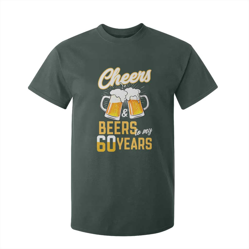 60th Birthday Party Gift T Shirt For Kid Cheers Beers To My 60 Years