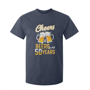 50th Birthday Party Gift T Shirt For Kid Cheers Beers To My 50 Years