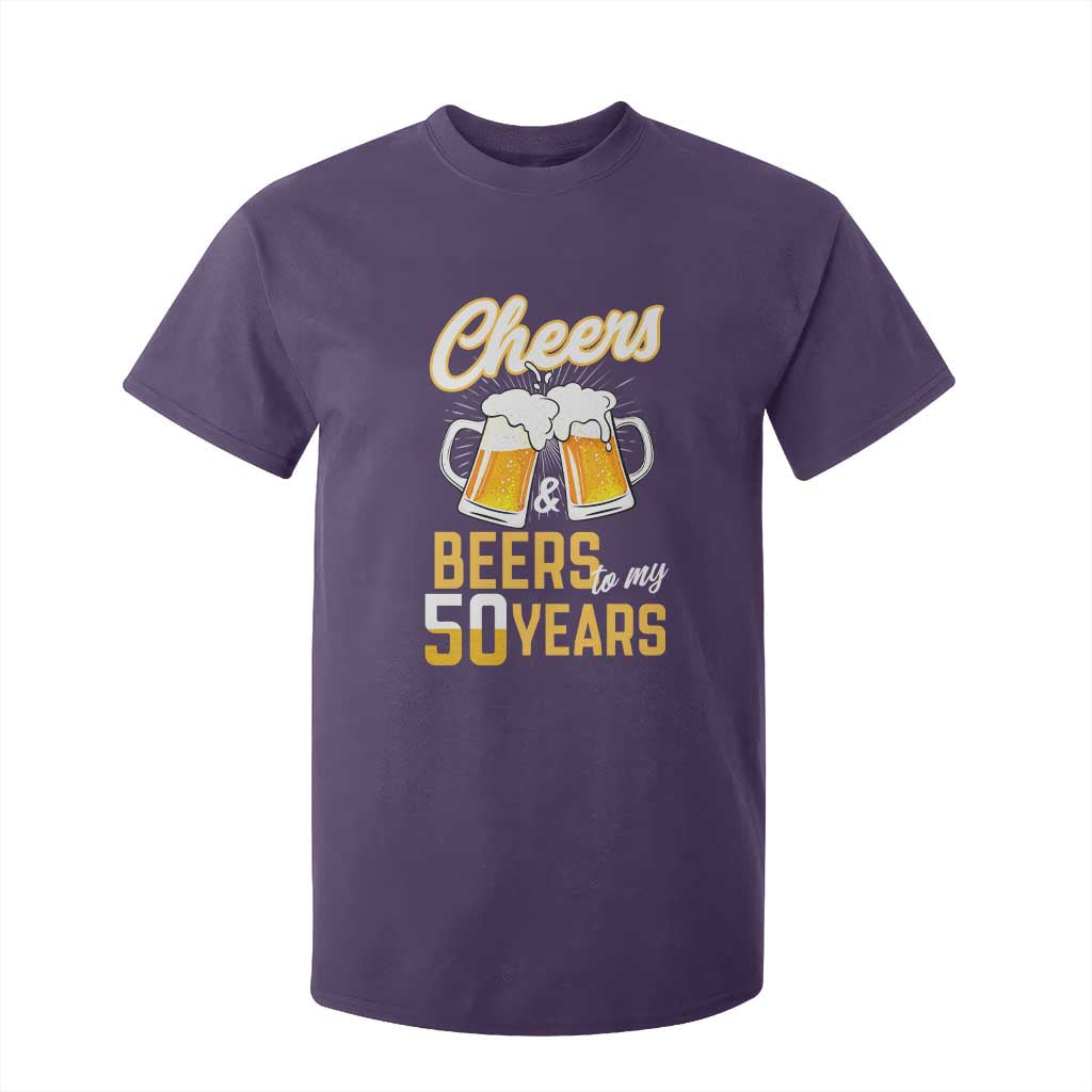 50th Birthday Party Gift T Shirt For Kid Cheers Beers To My 50 Years