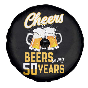 50th Birthday Party Gift Spare Tire Cover Cheers Beers To My 50 Years