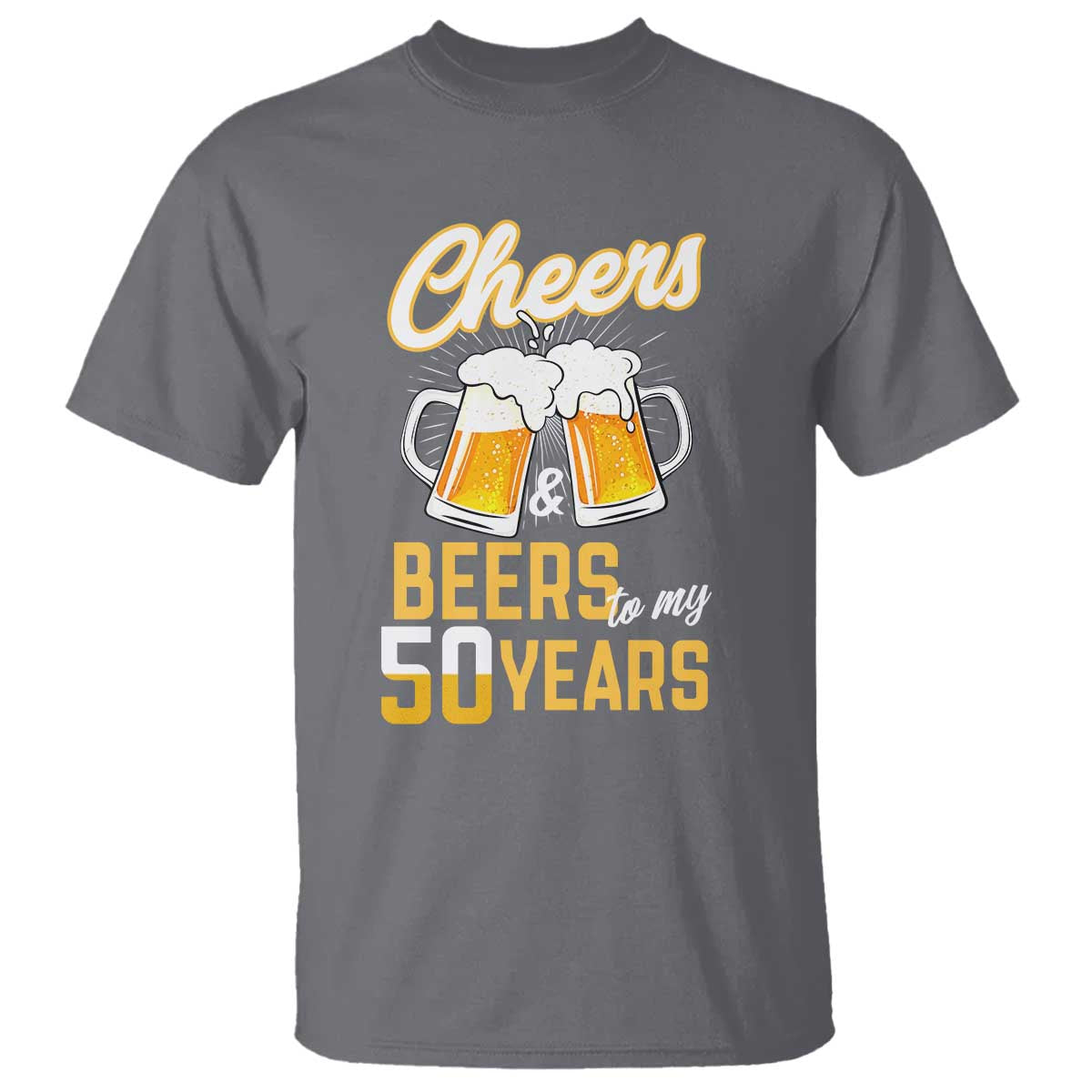 50th Birthday Party Gift T Shirt Cheers Beers To My 50 Years
