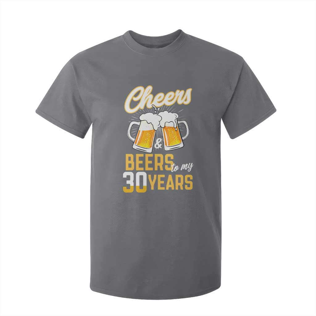 30th Birthday Party Gift T Shirt For Kid Cheers Beers To My 30 Years
