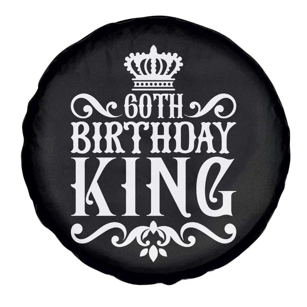 60th Birthday King Royal Crown Graphic For Men Spare Tire Cover TS12 Print Your Wear