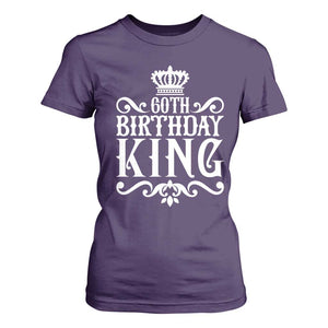 60th Birthday King Royal Crown Graphic For Men T Shirt For Women TS12 Purple Print Your Wear