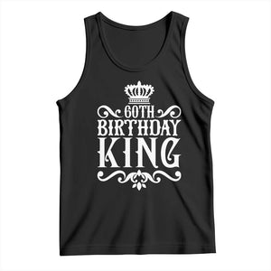 60th Birthday King Royal Crown Graphic For Men Tank Top