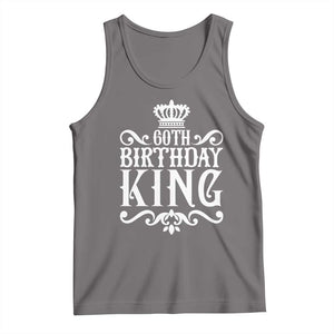60th Birthday King Royal Crown Graphic For Men Tank Top