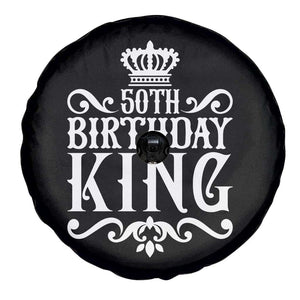 50th Birthday King Royal Crown Graphic For Men Spare Tire Cover TS12 Print Your Wear