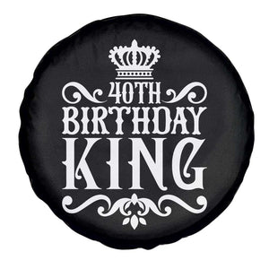 40th Birthday King Royal Crown Graphic For Men Spare Tire Cover TS12 Print Your Wear