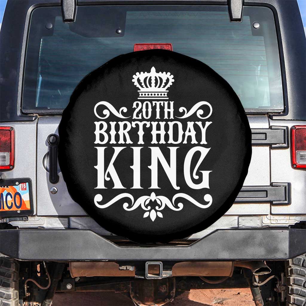 20th Birthday King Crown Gift For Men Spare Tire Cover