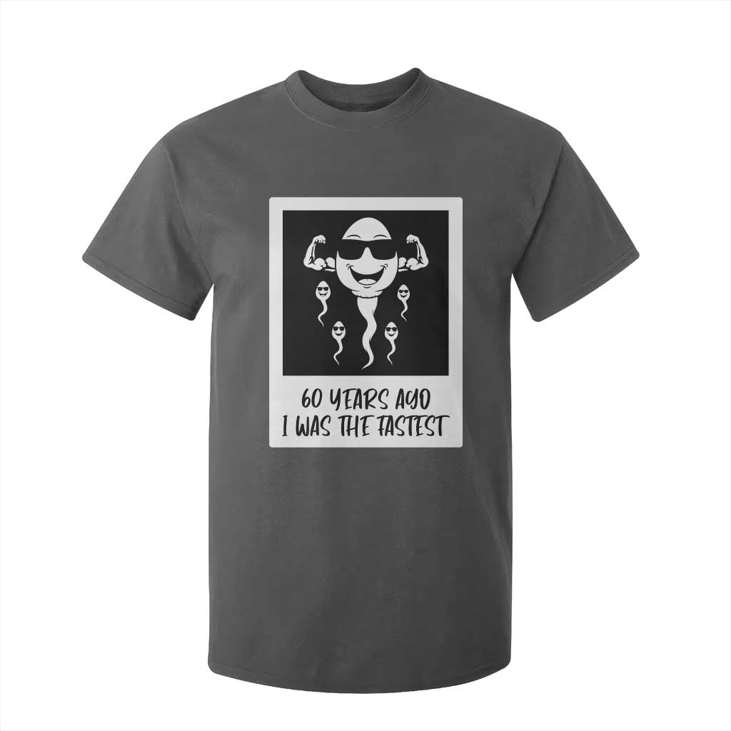 60 Years Ago I Was The Fastest T Shirt For Kid Funny 60th Birthday Celebration TS12 Dark Heather Print Your Wear