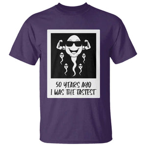 50 Years Ago I Was The Fastest T Shirt Funny 50th Birthday Gift TS12 Purple Print Your Wear