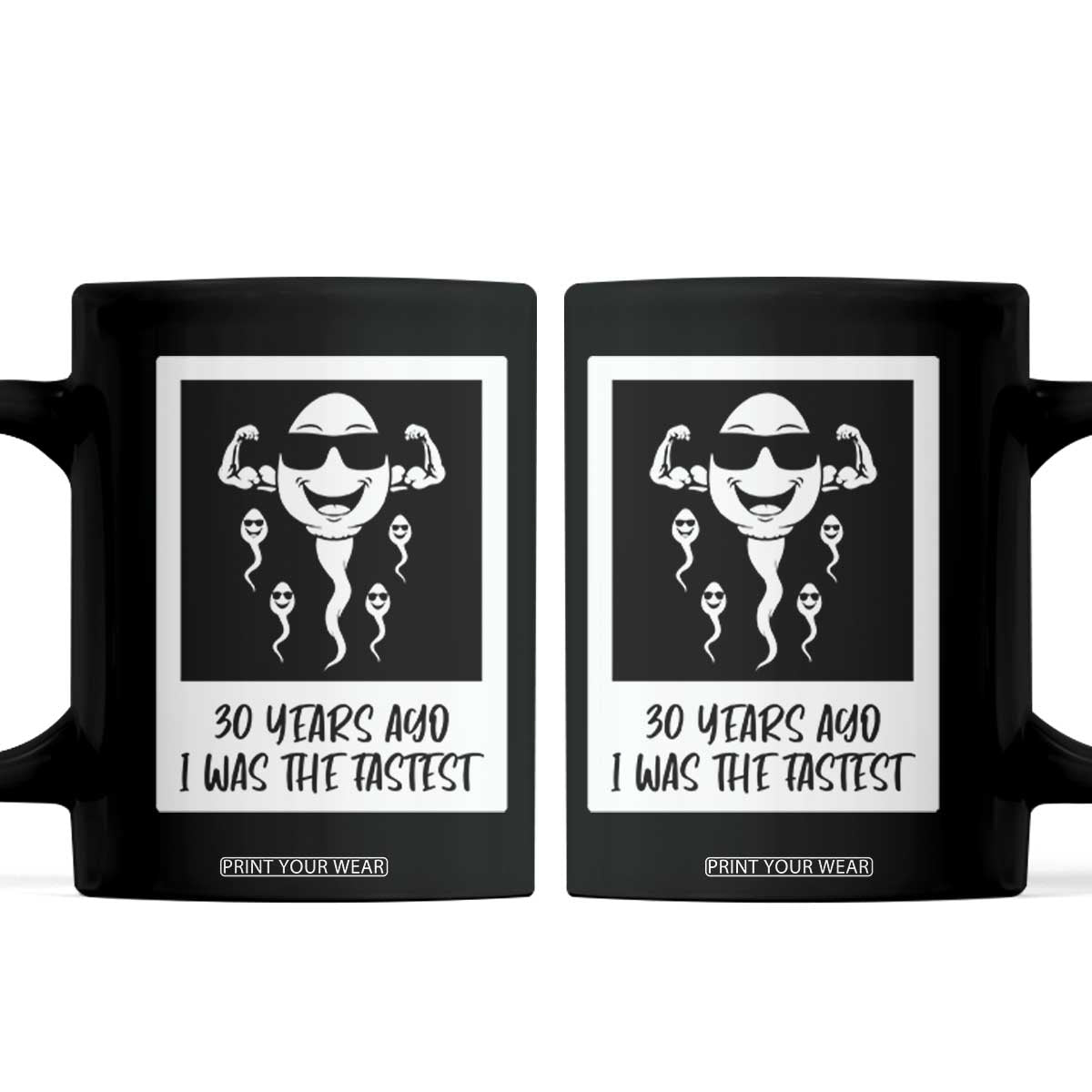 30 Years Ago I Was The Fastest Coffee Mug Funny 30th Birthday Gift Idea