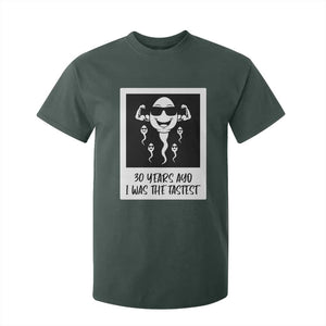 30 Years Ago I Was The Fastest T Shirt For Kid Funny 30th Birthday Gift Idea TS12 Dark Forest Green Print Your Wear