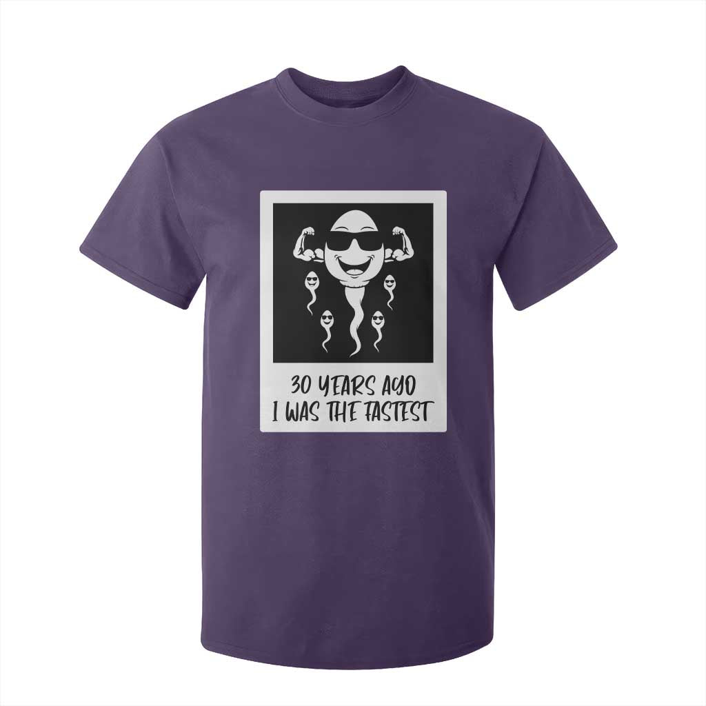 30 Years Ago I Was The Fastest T Shirt For Kid Funny 30th Birthday Gift Idea TS12 Purple Print Your Wear