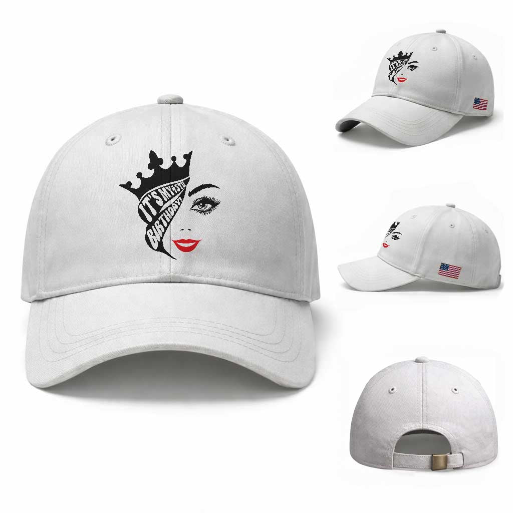 Its My 45th Birthday Baseball Cap Birthday Queen Crown Gift For Women TS12 Baseball Cap Universal Fit White Print Your Wear