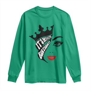 Its My 45th Birthday Long Sleeve Shirt Birthday Queen Crown Gift For Women TS12 Irish Green Print Your Wear