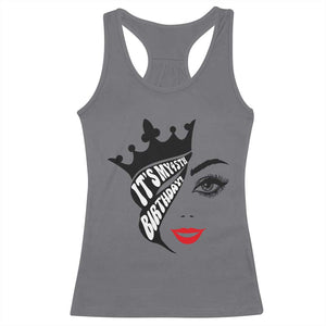 Its My 45th Birthday Racerback Tank Top Birthday Queen Crown Gift For Women TS12 Charcoal Print Your Wear