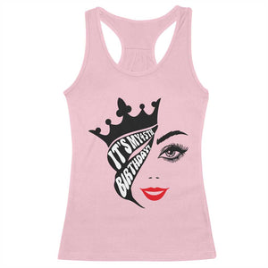 Its My 45th Birthday Racerback Tank Top Birthday Queen Crown Gift For Women TS12 Light Pink Print Your Wear