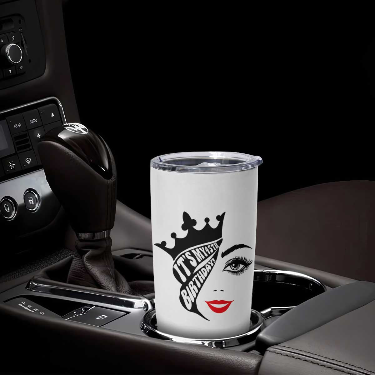 Its My 45th Birthday Tumbler Cup Birthday Queen Crown Gift For Women TS12 Print Your Wear