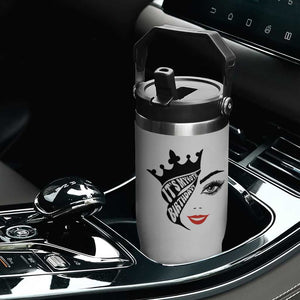 Its My 40th Birthday Flip Straw Tumbler Birthday Queen Crown Gift For Women TS12 Print Your Wear