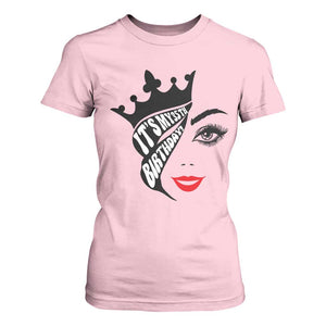 Its My 35th Birthday T Shirt For Women Birthday Queen Crown Gift For Women TS12 Light Pink Print Your Wear