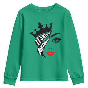 Its My 30th Birthday Youth Sweatshirt Birthday Queen Crown Gift For Women TS12 Irish Green Print Your Wear