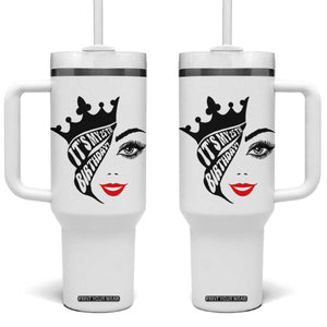 Its My 25th Birthday Tumbler With Handle Birthday Queen Crown Gift For Women TS12 One Size: 40 oz White Print Your Wear