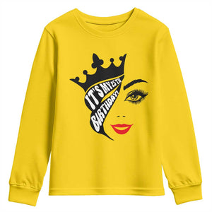 Its My 25th Birthday Youth Sweatshirt Birthday Queen Crown Gift For Women TS12 Daisy Print Your Wear