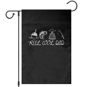 Reel Cool Dad Garden Flag Funny Fishing Dad Birthday Gift TS12 Black Print Your Wear