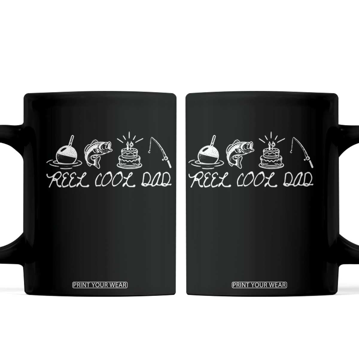 Reel Cool Dad Coffee Mug Funny Fishing Dad Birthday Gift