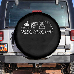 Reel Cool Dad Spare Tire Cover Funny Fishing Dad Birthday Gift TS12 No hole Black Print Your Wear