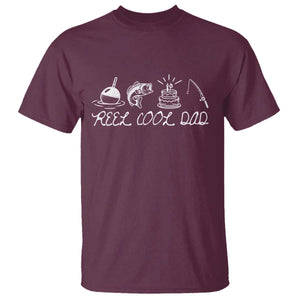 Reel Cool Dad T Shirt Funny Fishing Dad Birthday Gift TS12 Maroon Print Your Wear