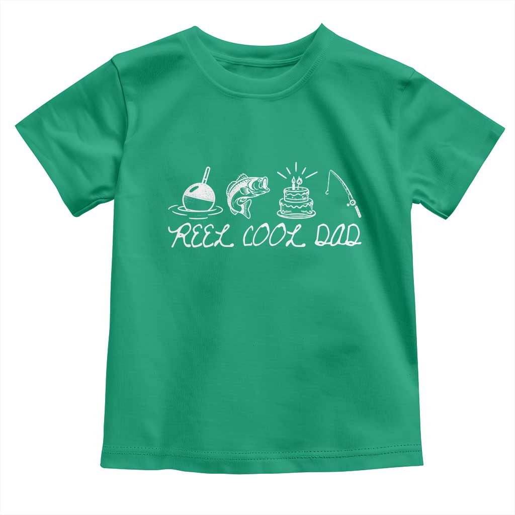Reel Cool Dad Toddler T Shirt Funny Fishing Dad Birthday Gift TS12 Irish Green Print Your Wear