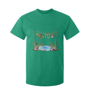 70th Birthday Fishing T Shirt For Kid Fisherman Birthday Party Gift TS12 Irish Green Print Your Wear
