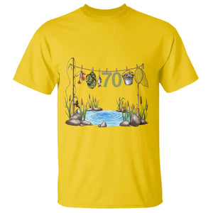 70th Birthday Fishing T Shirt Fisherman Birthday Party Gift TS12 Daisy Print Your Wear