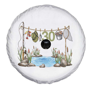 30th Birthday Fishing Spare Tire Cover Fisherman Birthday Party Gift TS12 Print Your Wear