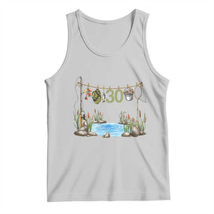 30th Birthday Fishing Tank Top Fisherman Birthday Party Gift TS12 Ash Print Your Wear