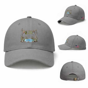 20th Birthday Fishing Baseball Cap Fisherman Birthday Party Gift TS12 Baseball Cap Universal Fit Sport Gray Print Your Wear