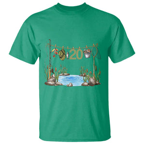 20th Birthday Fishing T Shirt Fisherman Birthday Party Gift TS12 Irish Green Print Your Wear