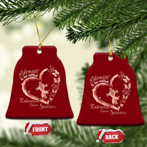 Endometrial Cancer Warrior Gift Ceramic Ornament Blessed To Be Called A Survivor