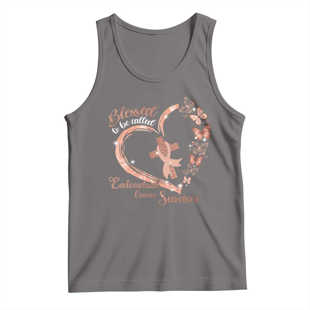 Endometrial Cancer Warrior Gift Tank Top Blessed To Be Called A Survivor