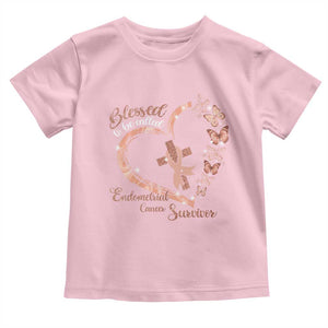 Endometrial Cancer Warrior Gift Toddler T Shirt Blessed To Be Called A Survivor